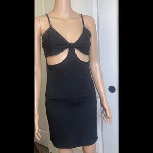 New Look  Cut Out Mini Black Cocktail Dress SZ L